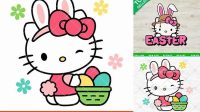 12+ Hello Kitty Easter Svg Funny Cat Svg