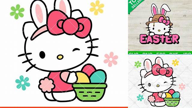 12+ Hello Kitty Easter Svg Funny Cat Svg