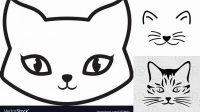 15+ Cat Face Outline Svg Cartoon Cat Svg