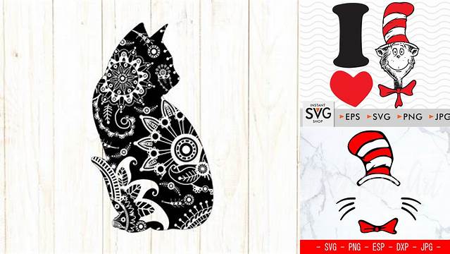 25+ Cat Mandala Svg Free The Cat In The Hat Svg