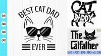 25+ Funny Cat Svg Free Cat Dad Svg Free