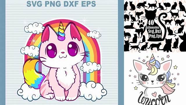 31+ Unicorn Cat Svg Dog And Cat Svg Free