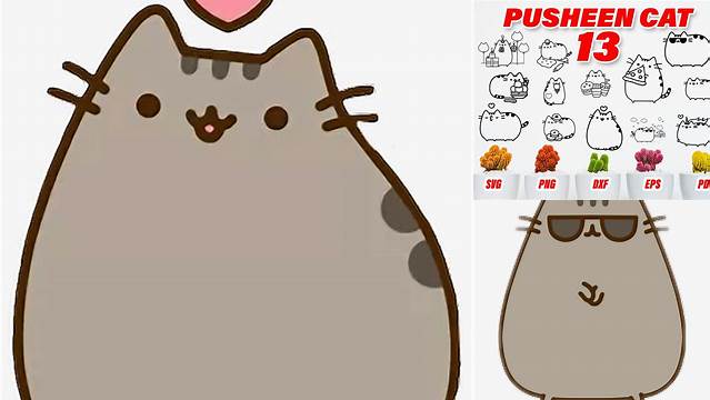 32+ Pusheen Svg Cute Kitty Svg