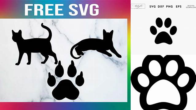 37+ Free Svg Files Cats Cat Paw Svg