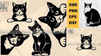 39+ Cat Print Svg Tuxedo Cat Svg Free