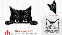 4+ Black Cat Face Svg Cat Face Cricut