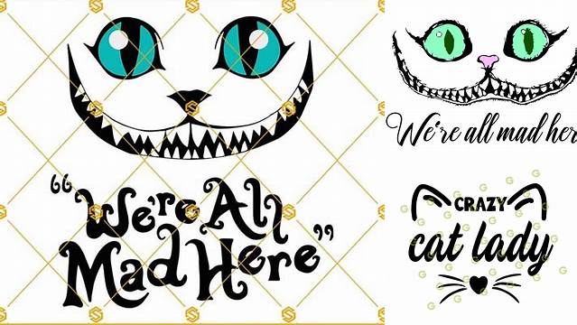 40+ Crazy Cat Lady Svg Cheshire Cat Smile Svg Free