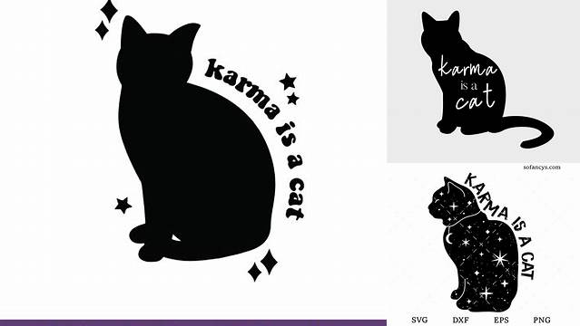 5+ Karma Is A Cat Svg Tuxedo Cat Svg Free