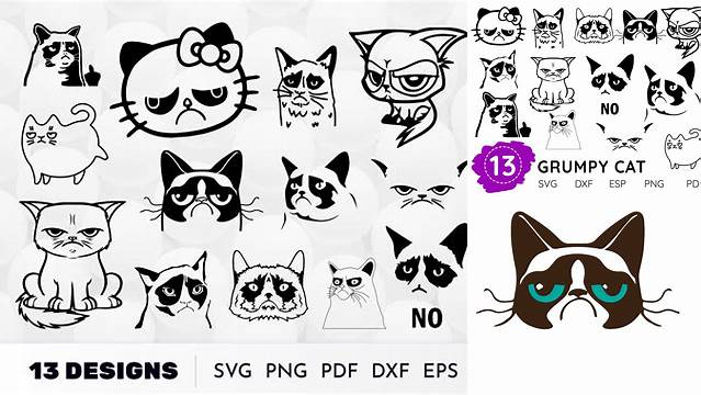 53+ Grumpy Cat Svg Free Cute Black Cat Svg