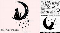 54+ Grumpy Cat Svg Cat Moon Svg