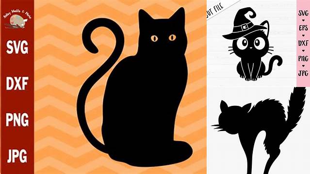 59+ Cat Svg Free Black Cat Halloween Svg