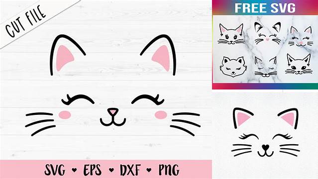 69+ Free Cat Svg For Cricut Kitten Face Svg