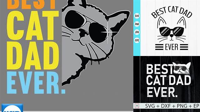 70+ Best Cat Dad Ever Svg Crazy Cat Svg