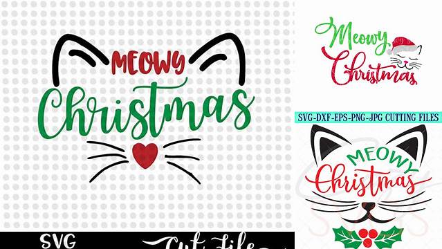 72+ Meowy Christmas Svg Free Cool Cat Svg