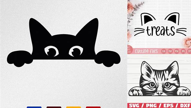 77+ Cat Treats Svg Free Cat Peeking Svg