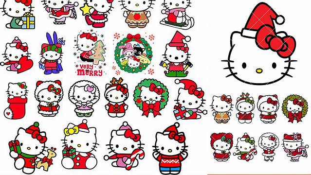 78+ Christmas Hello Kitty Svg Cat Skull Svg