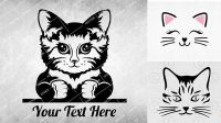 81+ Free Kitten Svg Cat Head Svg