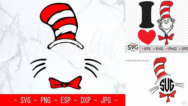 83+ Free Cat In The Hat Svg Hello Kitty Face Svg