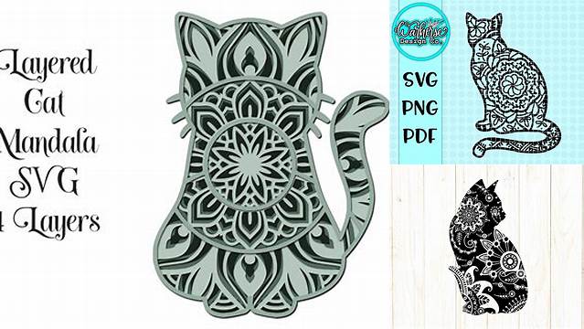 83+ Free Cat Mom Svg Mandala Cat Svg