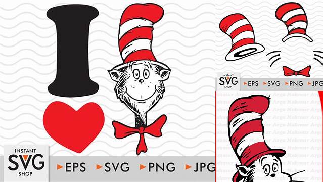 87+ Cat In The Hat Silhouette Svg Cat Images For Cricut