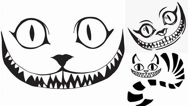 92+ Cheshire Cat Grin Svg Cat Face Outline Svg