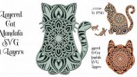 97+ Layered Cat Mandala Svg Free Cat Mama Svg