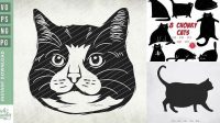 99+ Cat Head Svg Fat Cat Svg