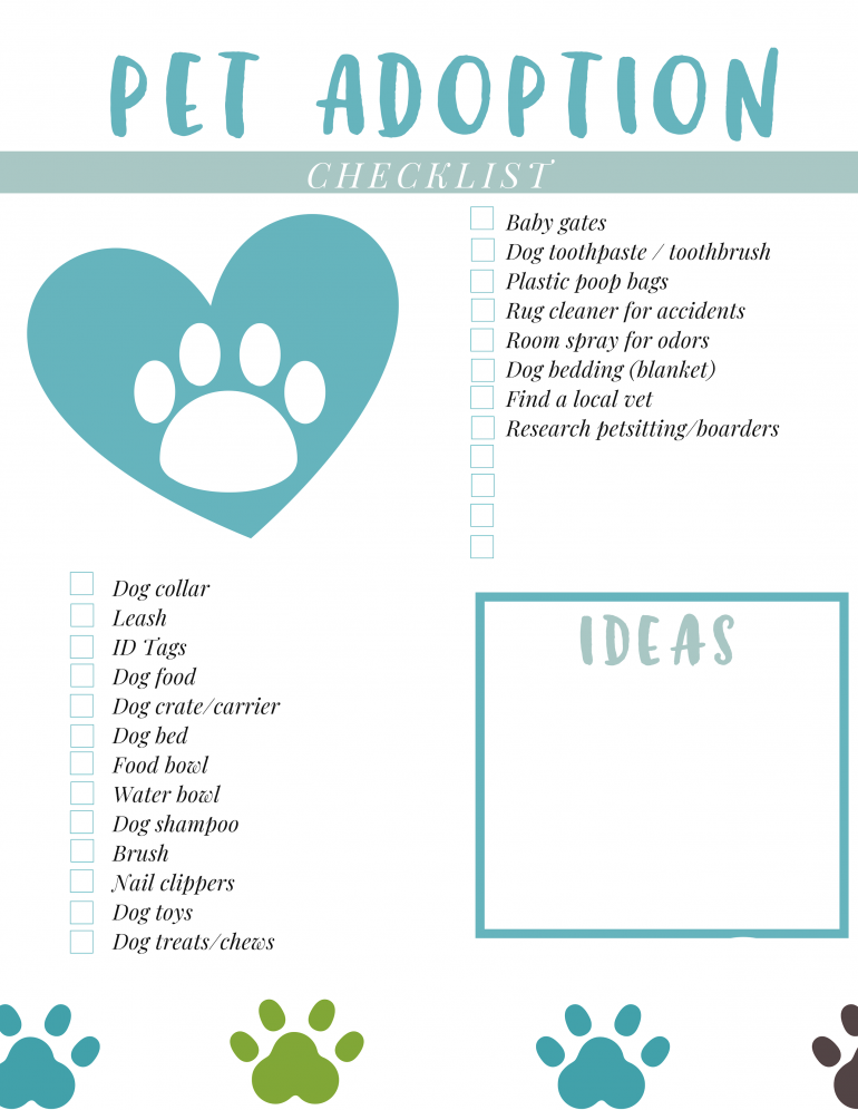 Pet Adoption Checklist