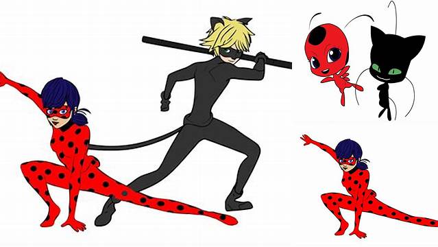 Ladybug y Cat noir paquete completo SVG 5 | Etsy