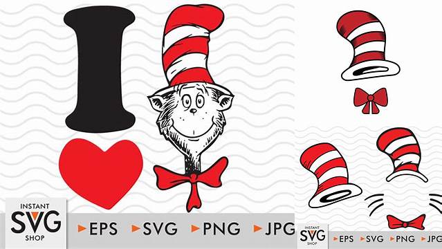 Cat In The Hat Svg, Dr Seuss Svg, Dr Seuss Cat In The Hat Svg, The Cat