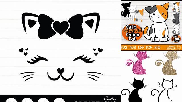 Cat Svg Mignon Calico Cat Svg Cat Svg Pour Cricut Mignon | Etsy