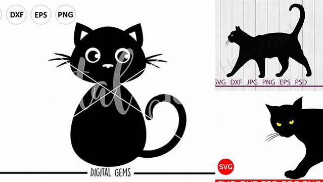 Black Cat SVG / PNG / EPS / DXF files (104617) | SVGs | Design Bundles