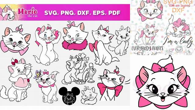 Marie Cat SVG 300+ Bundle, Marie Cat Cricut, Marie Cat Clipart