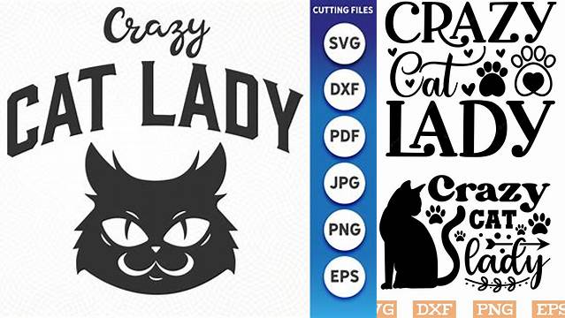 Crazy Cat Lady SVG DXF Digital Download JPEG Clip Art | Etsy UK