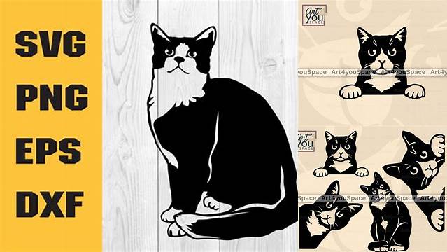 Tuxedo Cat svg, Download Tuxedo Cat svg for free 2019