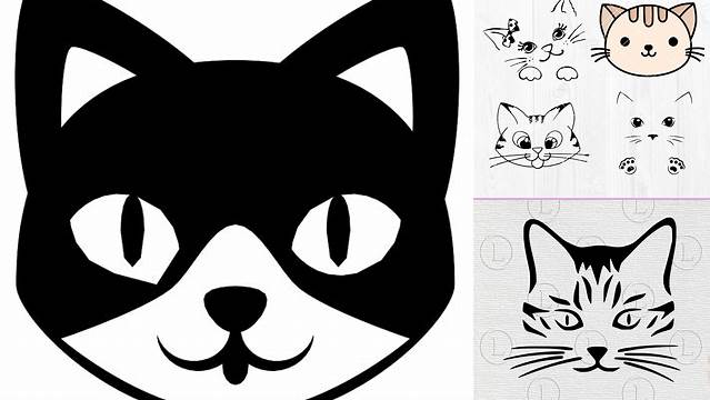 Cute Cat Face SVG Cuttable Design | Cute cat face, Cat face, Cat art