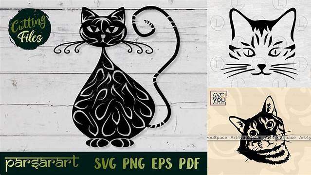 Cat SVG Cat Clipart Tabby Cat SVG Animal SVG Kitten Svg | Etsy