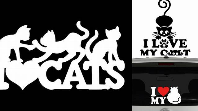 I love cats vinyl decal / sticker by ilikethatsticker on Etsy