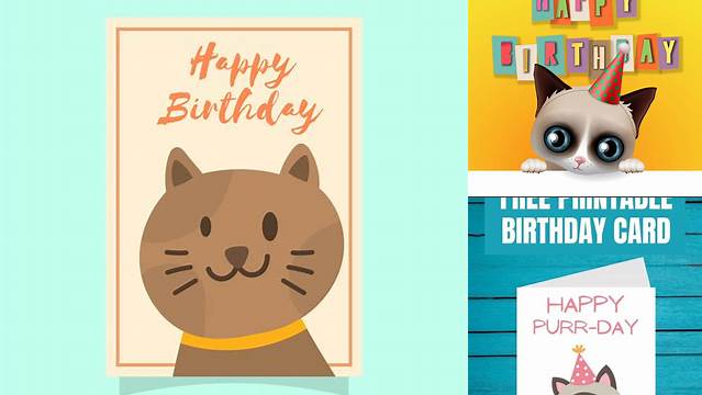 Cat Birthday Card Svg Free - 119+ SVG PNG EPS DXF in Zip File