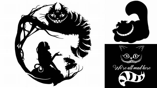 Cheshire Cat Silhouette at GetDrawings | Free download